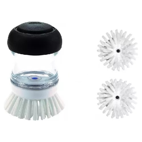 Set Cepillo Lava Platos Oxo Con Dispenser + 2 Repuestos