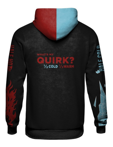 Imagem 2 de 5 de Moletom Canguru Boku No Hero Todoroki Cosplay Refletiva