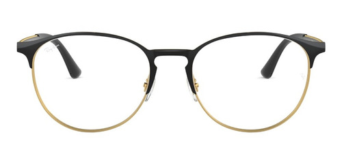 Lentes Ópticos Negro Sobre Dorado Ray-ban Rx63752890