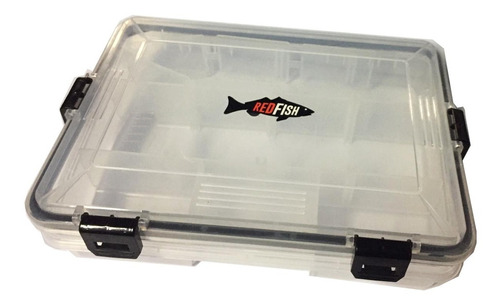 Caja De Señuelos Pesca Red Fish - Tarariras Dorados Bandeja