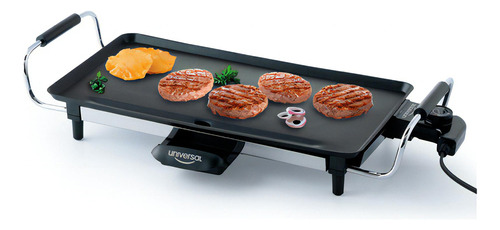 Asador Plancha Asar Universal Rectangular 1400 Watts 45*25cm Voltaje 110v Color Negro