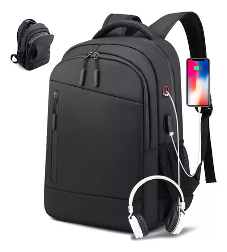 Mochilas Impermeables Para Laptop Hombres Y Mujeres De 15.6