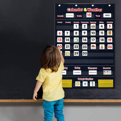 Gráfico De Bolso Do Calendário E Do Tempo Gráfico De