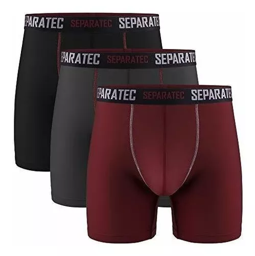 Separatec - Pack De 3 Calzoncillos Tipo Bóxer Deportivos Con