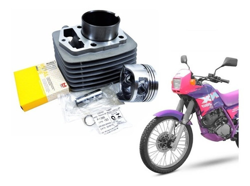 Kit Cilindro,pistao,anéis Cbx Strada,nx, Xr 200 Metal Leve