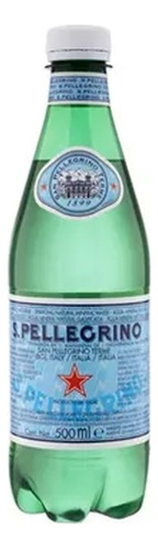 Agua mineral S. Pellegrino Gasificada  con gas   botella  500 mL  
