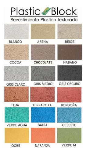 Revestimiento Llana Texturado Plastic Block 15kg Celeste