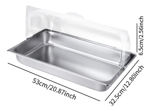 Bandeja Para Servir Alimentos Con Hielo Bandeja 8,5 Litros