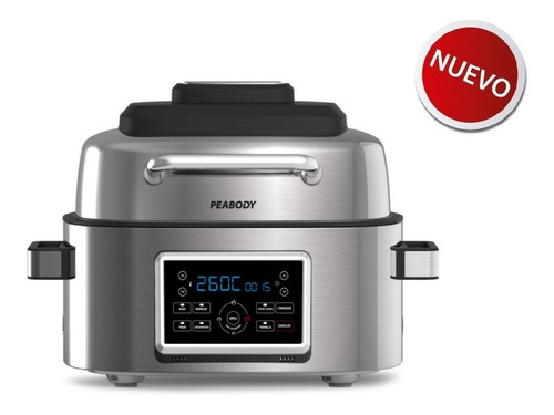 Freidora De Aire Peabody Afg01ix Con Grill 6 Litros 7 Modos