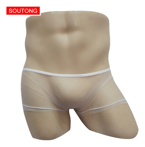 Calzoncillos Bóxer De Talle Bajo De Malla Transparente Para