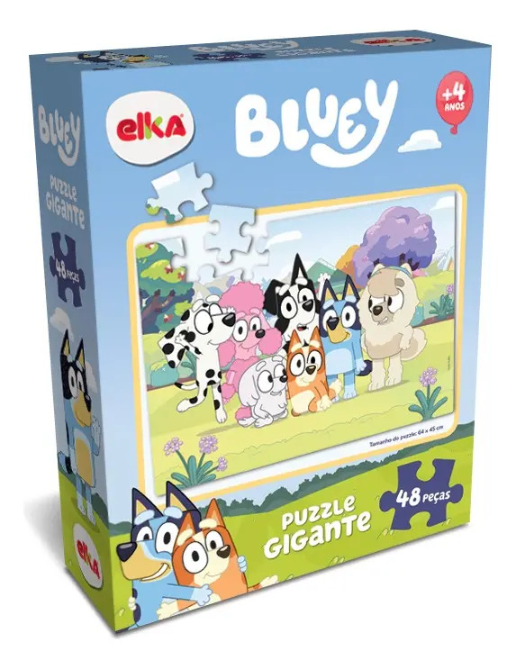 Quebra-cabeça Elka BLUEY Elka Plásticos 1316 E de 48 peças