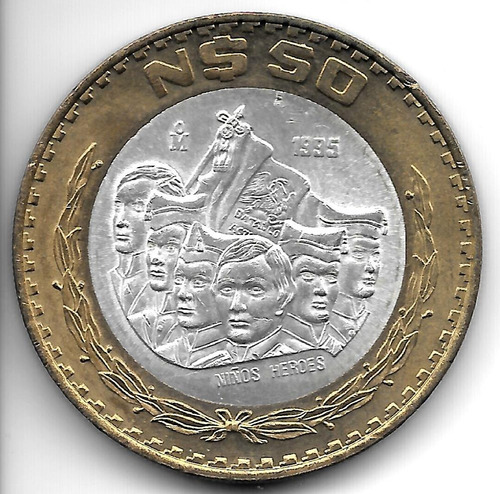 México Moneda De Plata 50 Pesos 1995 Km 571 - B.u. Sin Circ.