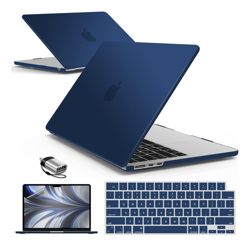 Funda Ibenzer Para Macbook Air 13 M2 + C/teclado Navy1