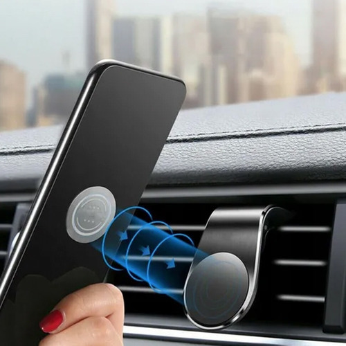 Porta Celular Universal Magnético Negro Con Pinza