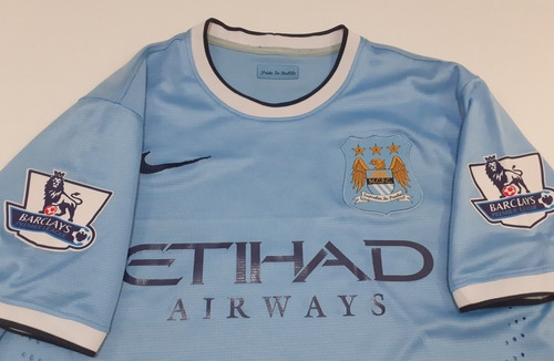 Camisa Manchester City 2014 Kun Aguero Original De Jogo Mca