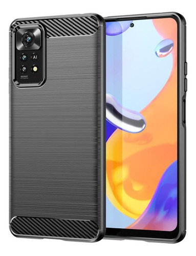 Mica + Funda Para Xiaomi Redmi Note 11e Pro 5g Carbón