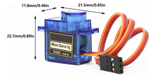 Servomotor Sg90 Rc 9g Para Aviones Teledirigidos Automóviles