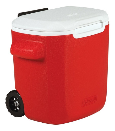 Caixa Térmica Cooler Cerveja Coleman Vermelho 15,2 L C Rodas