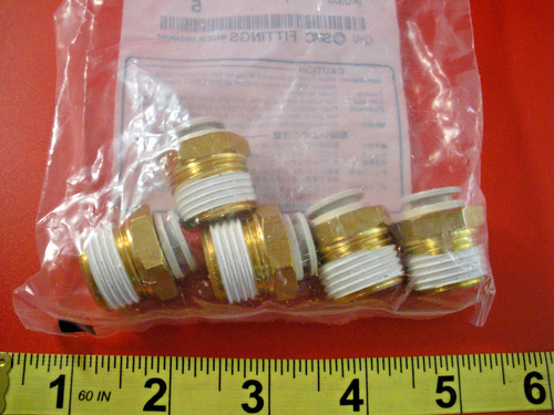 Smc Kq2h10-04s Lot Of (5) Fitting Male Connector Kq2 Kq2 Sse