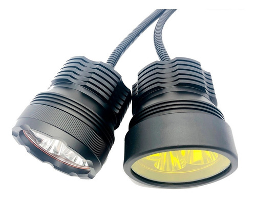 Imagen 3 de 6 de Kit De Faros Exploradoras Para Moto Sercomoto Sm512 Led 50w