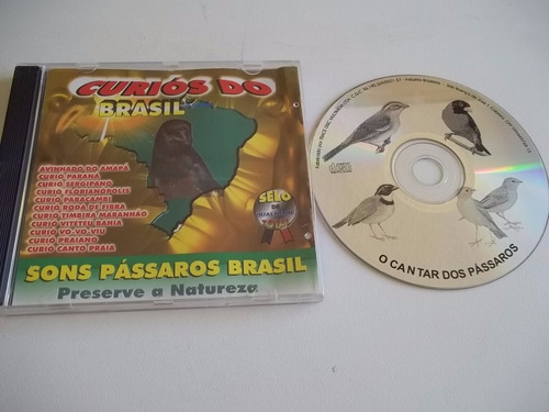 Cd . Curios Do Brasil - Sons Passaros Brasil