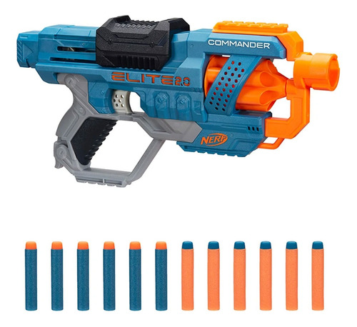 Nerf Elite 2.0 Commander Pistola Rc 6