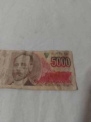 Billete Antiguo 5000 Ausrales