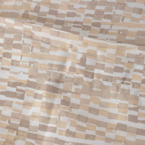 Sabanas Microfibra 2 Plazas Ladrillo Crudo Color Beige