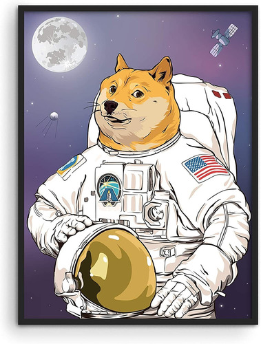 Astrodoge Poster Divertido Para Decoracion De Dormitorio D