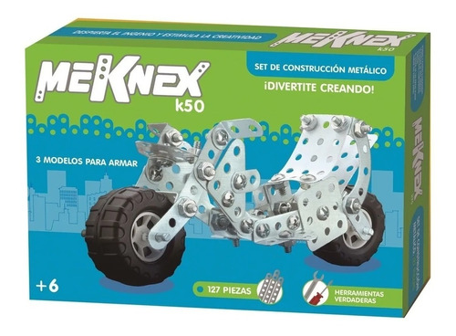 Set De Construcción Metalico Meknex K50 127 Pzs