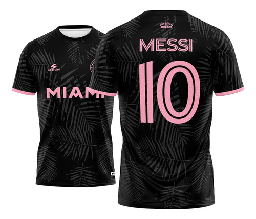 Camisa Messi Rosa E Preta Inter