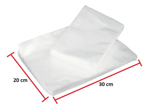 100 Bolsas Lisas Para Selladoras Al Vacío 20x30 60 Micras