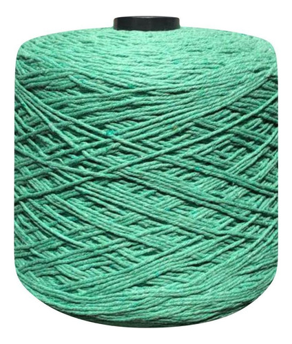 Linha Crochê Colorida 8 Fios 2 Kg Barbante Tricô Eco Brasil Cor Verde Bandeira