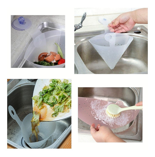 Set 4 Coladores Escurridor Plásticos Plegable Cocina Camping