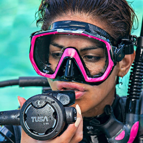 Máscara De Buceo Tusa Freedom Elite M-1003, Una Sola Lente