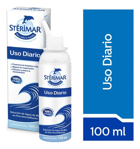 Solución De Agua De Mar Sterimar Uso Diario 100 Ml