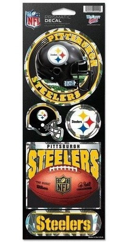 Calcomanías Prismáticas Wincraft Nfl Pittsburgh Steelers,