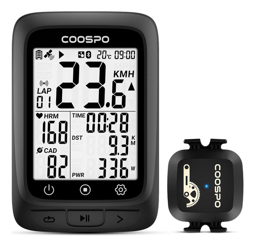 Coospo Computadora De Ciclismo Gps Bc107 Y Sensor De Cadenci