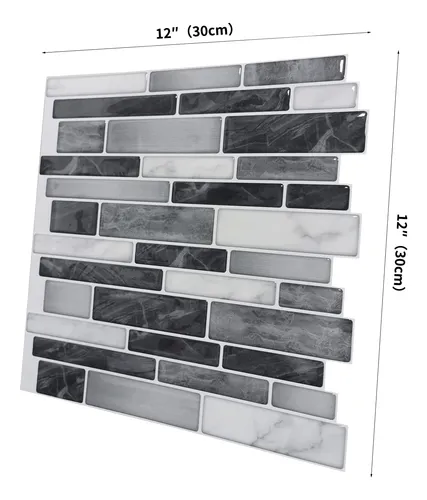 Art3d 10 Hojas Autoadhesivas Azulejos Mármol Vinilo 30x30 Cm