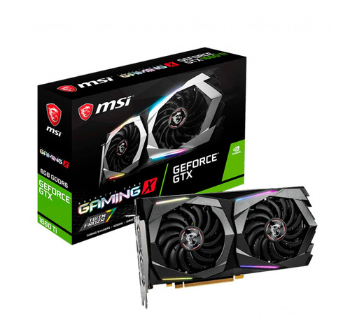 Placa De Video Msi Geforce Gtx 1660 Ti Gaming X 6gb Gddr6 Fa