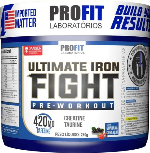 Pre Entreno Ultimate Iron Fight Profit 270g