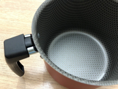 Kit Canecos Fervedores Teflon 4p Vermelhos C/tampa De Vidro Cor Vermelho