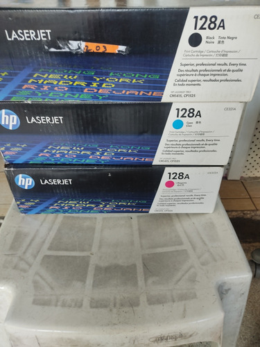 Toner Hp 128 Serie Color Ce320a 321a 323a Nuevos Originales