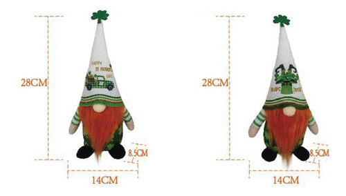 K Decoración Verde Sin Rostro Con Gnomos De San Patricio