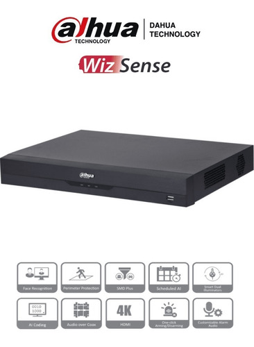 Dvr Pentahibrido 16 Canales 8mp Wizsense Audio Bidireccional