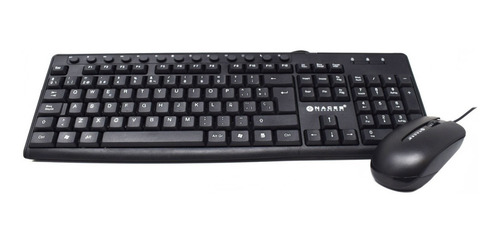 Naceb Tecnología Kit Teclado Y Mouse NA-112N Color Negro