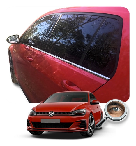 Golf Mk7 Cubre Colizas Acero Inoxidable  Base  Tuning Chrome