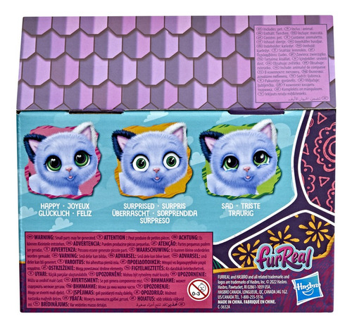 Juguete Furreal Peluche Mi Gatita Expresiva Azul