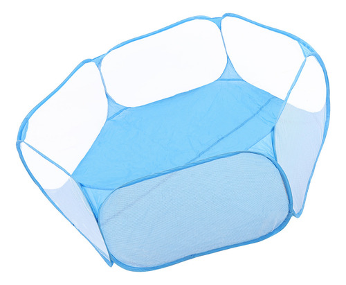 Jaula Portátil Azul Para Mascotas, Carpa, Corralito Para Ani