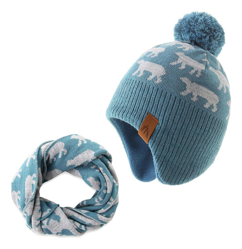 Boys Winter Hats And Scarf Set Toddler Beanies Set For Bo